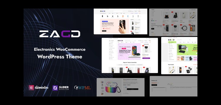 Item cover for download Zagg - Electronics & Accessories WooCommerce WordPress Theme