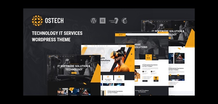 Item cover for download Ostech - Technology IT Services WordPress Theme