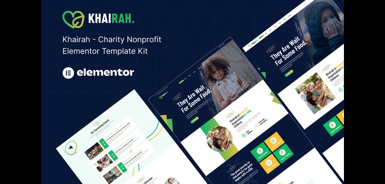 Item cover for download Khairah – NonProfit Charity Elementor Template Kit