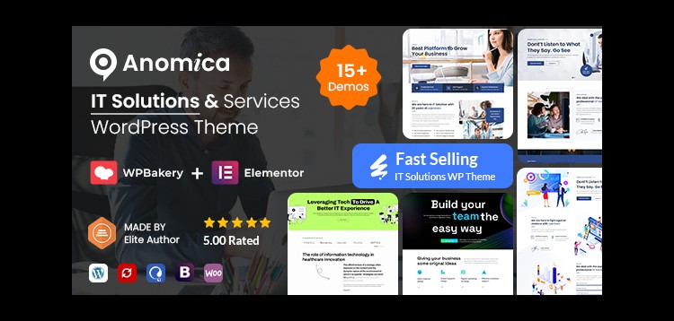 Item cover for download Anomica - IT Solutions and Services WordPress Theme + RTL
