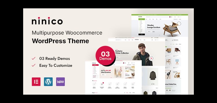 Item cover for download Ninico - Minimal WooCommerce WordPress Theme