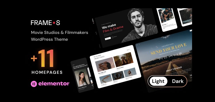 Item cover for download Frames - Movie Studios & Filmmakers WordPress theme