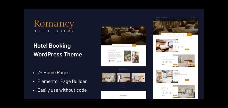 Item cover for download Romancy - Hotel Booking WordPress Theme