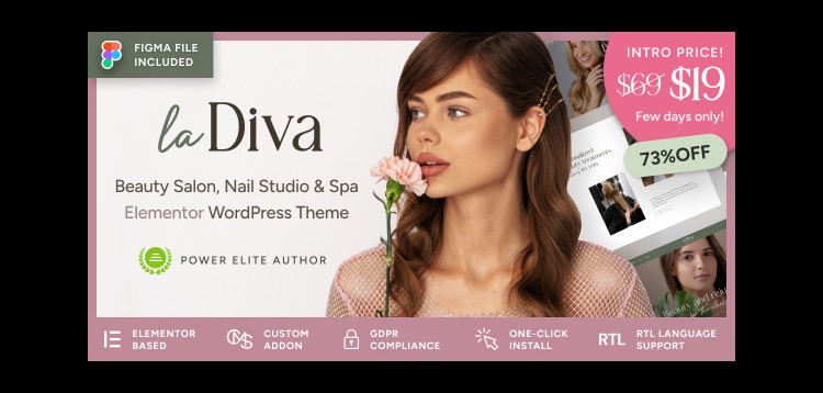 Item cover for download La Diva - Beauty Salon & Spa WordPress Theme