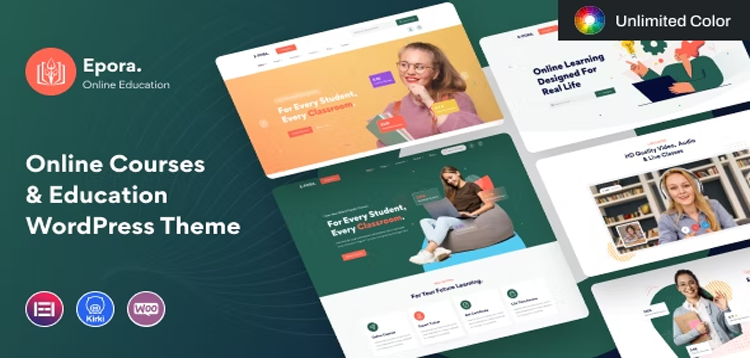 Item cover for download Epora - Online Courses & Education WordPress Theme
