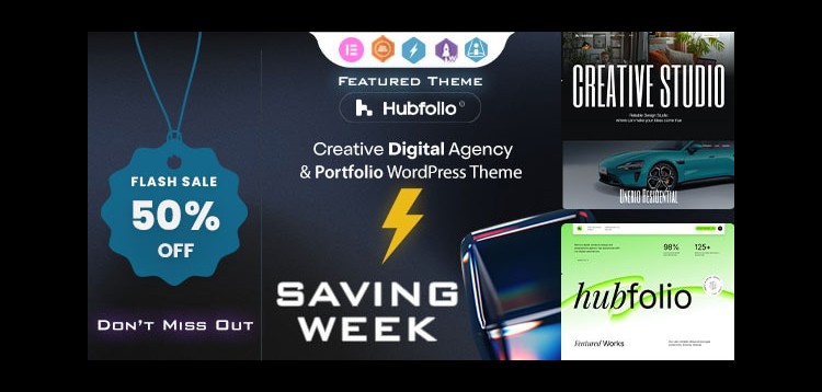 Item cover for download Hubfolio - Creative Portfolio & Digital Agency WordPress Elementor Theme