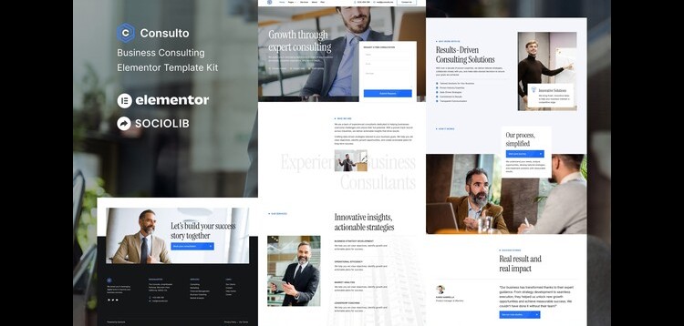 Item cover for download Consulto - Business Consulting & Coaching Elementor Template Kit