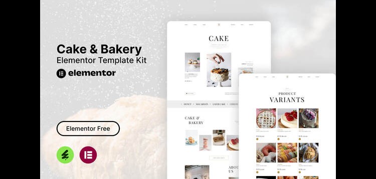 Item cover for download Tiffa - Cake & Bakery Elementor Template Kit