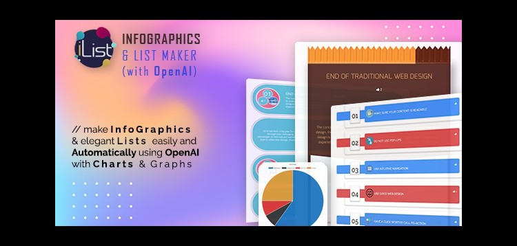 Item cover for download AI Infographic Maker - iList Pro with OpenAI ChatGPT
