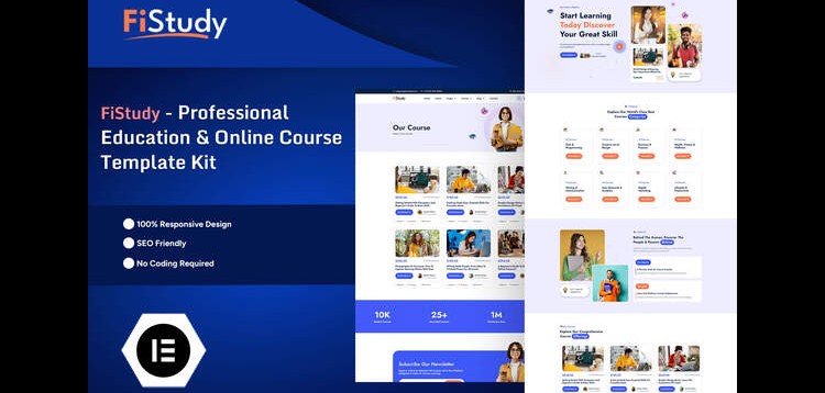 Item cover for download FiStudy - Professional Education & Online Course Elementor Pro Template Kit