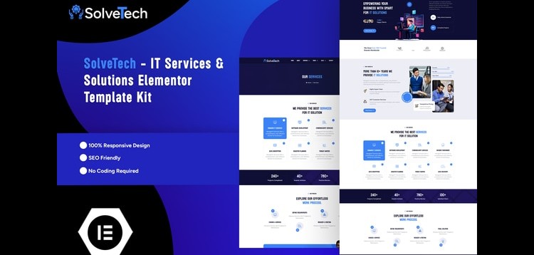 Item cover for download SolveTech - IT Services & Solutions Elementor Pro Template Kit