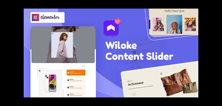 Item cover for download Wiloke Content Slider for Elementor