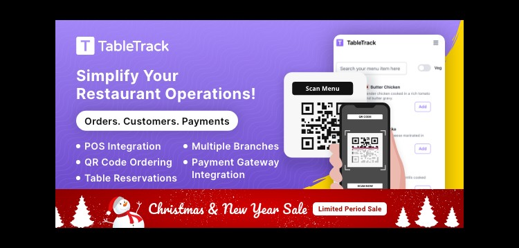 Item cover for download TableTrack - The Complete SaaS Restaurant Management Solution