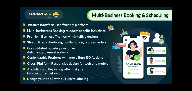 Item cover for download BookingGo SaaS - Multi Business Appointment Booking and Scheduling