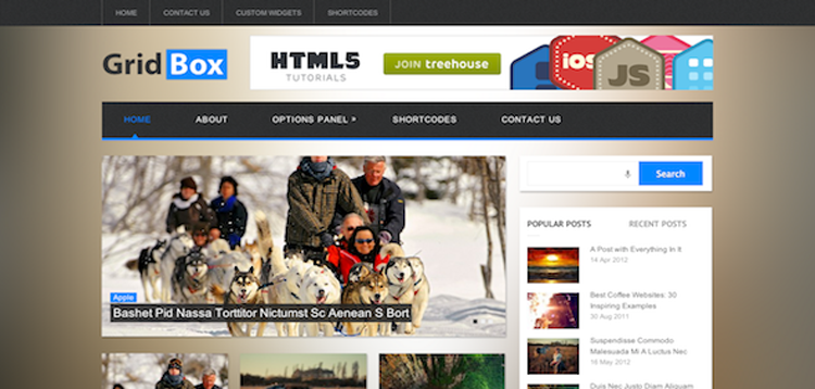 Item cover for download MyThemeShop GridBox WordPress Theme