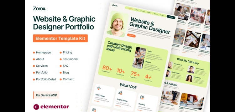 Item cover for download Zorox - Personal CV Elementor Pro Template Kit
