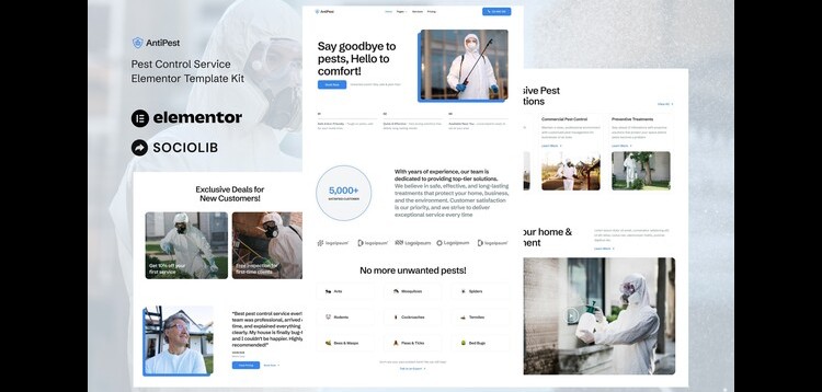 Item cover for download AntiPest - Pest Control Service Elementor Template Kit