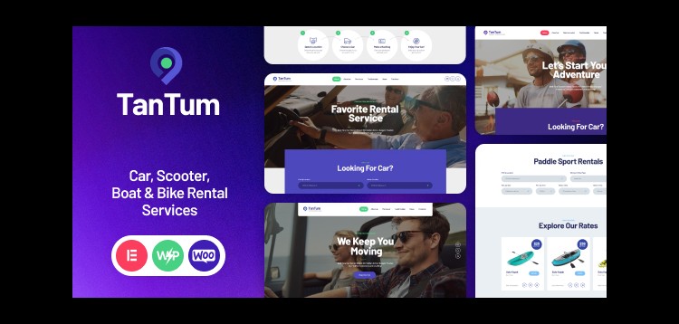 Item cover for download TanTum | Car, Scooter, Boat & Bike Rental Services WordPress Theme