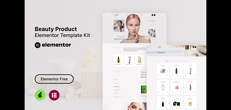 Item cover for download Auren - Beauty Product Elementor Template Kit