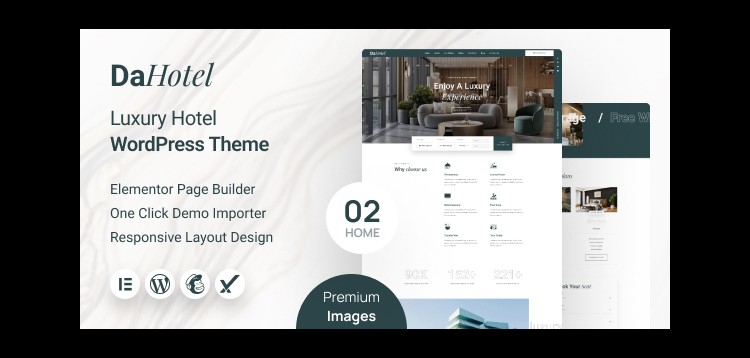 Item cover for download Dahotel - Luxury Hotel WordPress Theme
