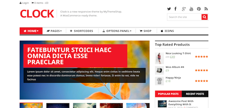 Item cover for download MyThemeShop Clock WordPress Theme