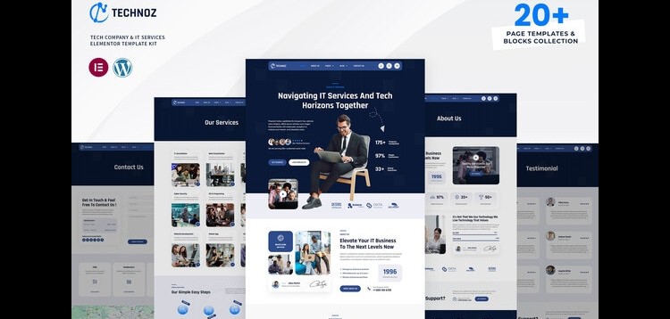 Item cover for download Technoz - Tech Company & IT Services Elementor Pro Template Kit