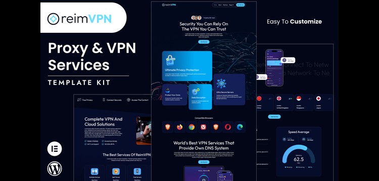 Item cover for download Reimvpn - Proxy & VPN Services Elementor Template Kit