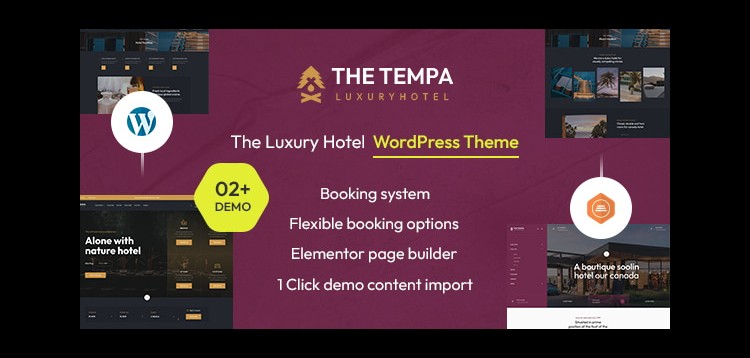 Item cover for download Tempa - The Luxury Hotel WordPress