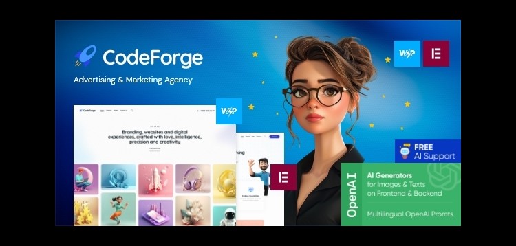 Item cover for download CodeForge - IT Company WordPress Theme