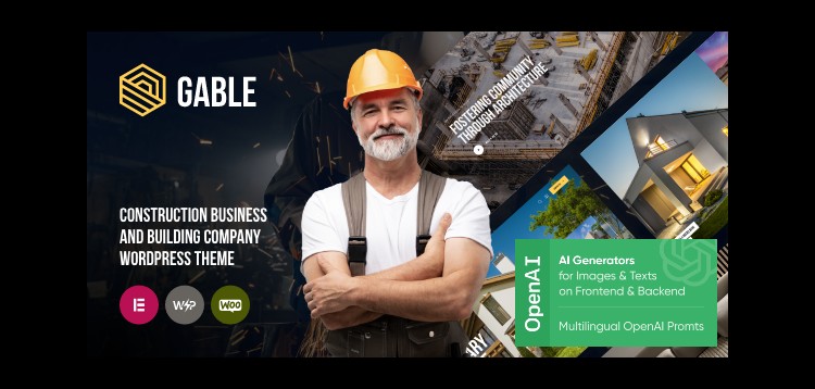 Item cover for download Gable - Construction & Building Industrial WordPress Theme