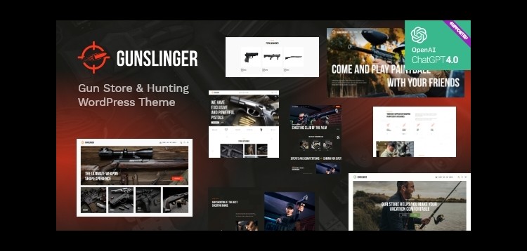 Item cover for download Gunslinger — Gun Store & Hunting WordPress Theme