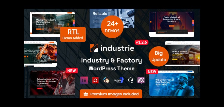 Item cover for download Industrie - Factory & Industry WordPress Theme