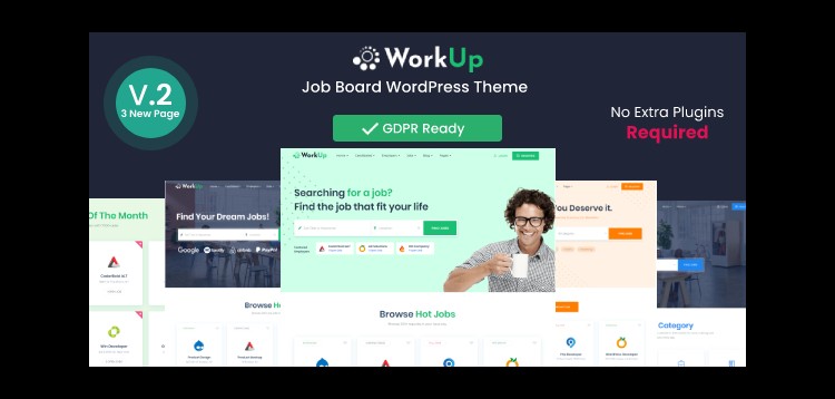 Item cover for download Workup – Job Board WordPress Theme