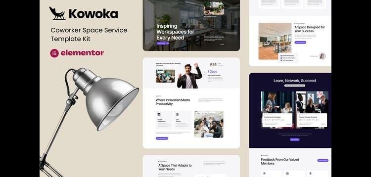 Item cover for download Kowoka - Coworking Space Rent Elementor Kit