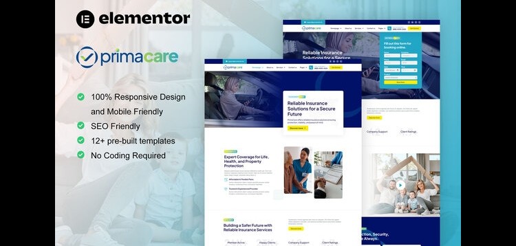 Item cover for download PrimaCare - Finance & Insurance Company Elementor Pro Template Kit