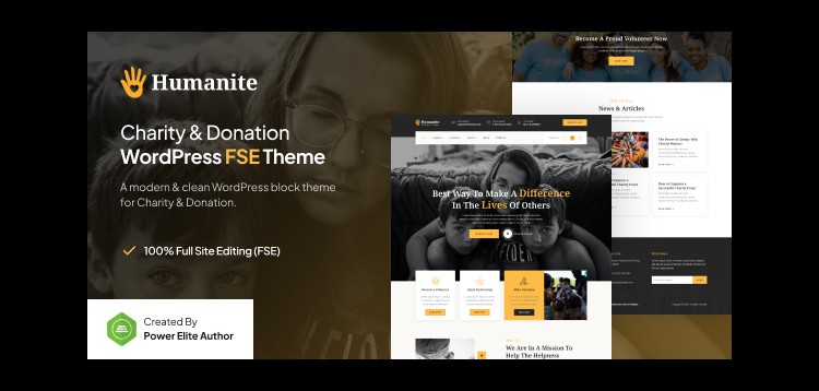 Item cover for download Humanite – Charity & Donation FSE WordPress Theme