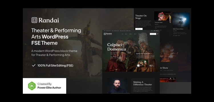 Item cover for download Randai – Theater Entertainment & Performing Arts FSE WordPress Theme