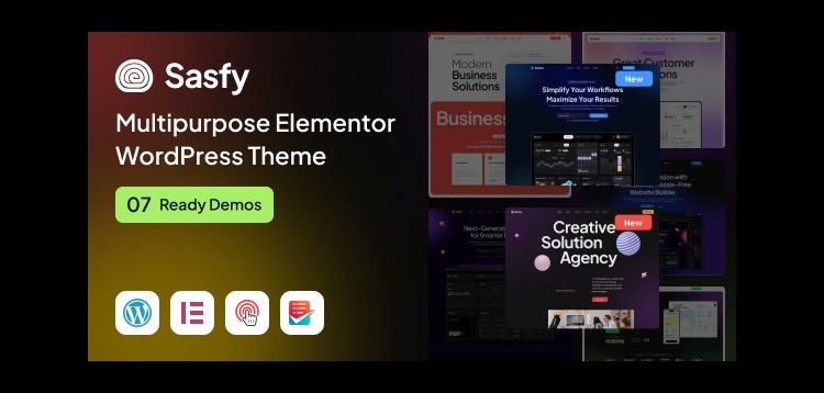 Item cover for download Sasfy - Multipurpose Elementor WordPress Theme