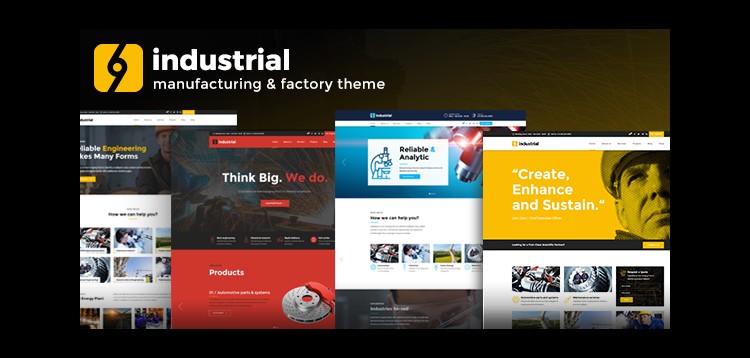Item cover for download Industrial - Manufacturing Factory WordPress Theme