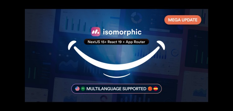 Item cover for download Isomorphic - React Admin Dashboard Template