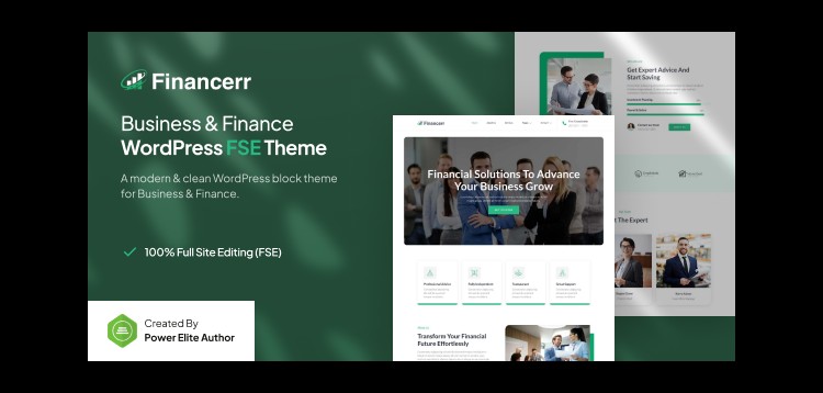 Item cover for download Financerr – Business & Finance FSE WordPress Theme