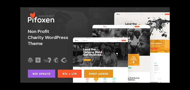 Item cover for download Pifoxen - Nonprofit Charity WordPress Theme