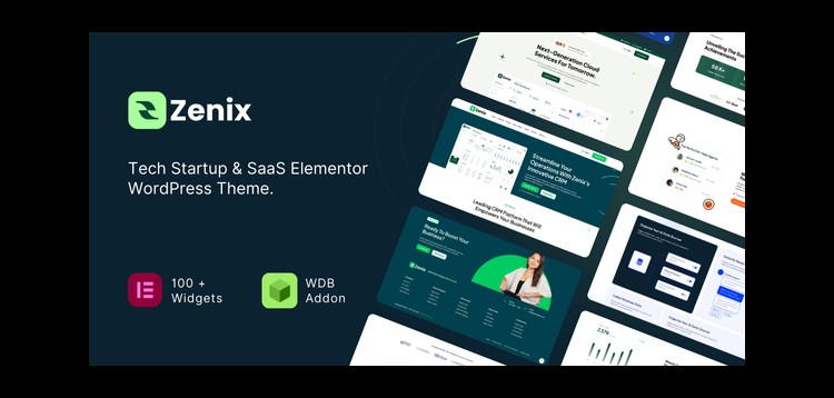 Item cover for download Zenix - Tech Startup & SaaS Elementor WordPress Theme