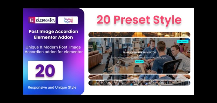 Item cover for download Blog Post Image Accordion Addon For Elementor