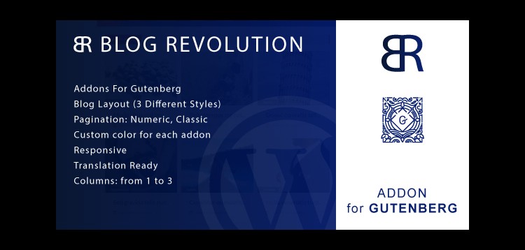 Item cover for download Blog Revolution for Gutenberg WordPress Plugin