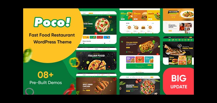 Item cover for download Poco - Fast Food Restaurant WordPress Theme
