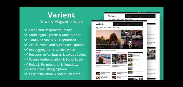 Item cover for download Varient - News & Magazine Script