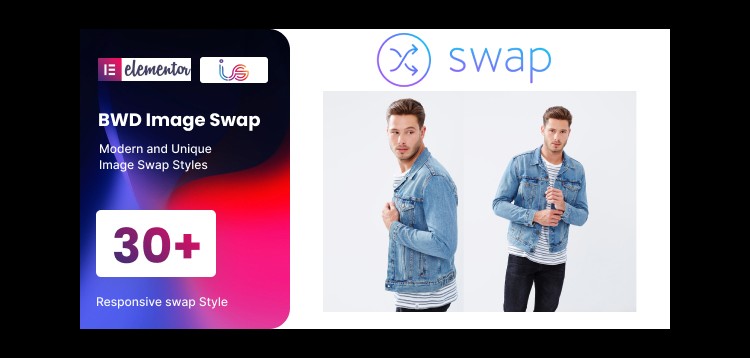 Item cover for download Image Swap addon for elementor