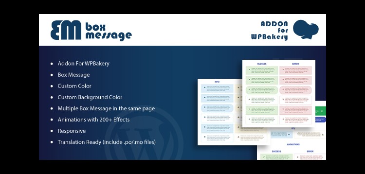 Item cover for download Box Message - Addons for WPBakery Page Builder WordPress Plugin