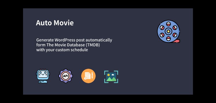 Item cover for download Auto Movie - Automatic Movie Posts Generator Plugin for WordPress
